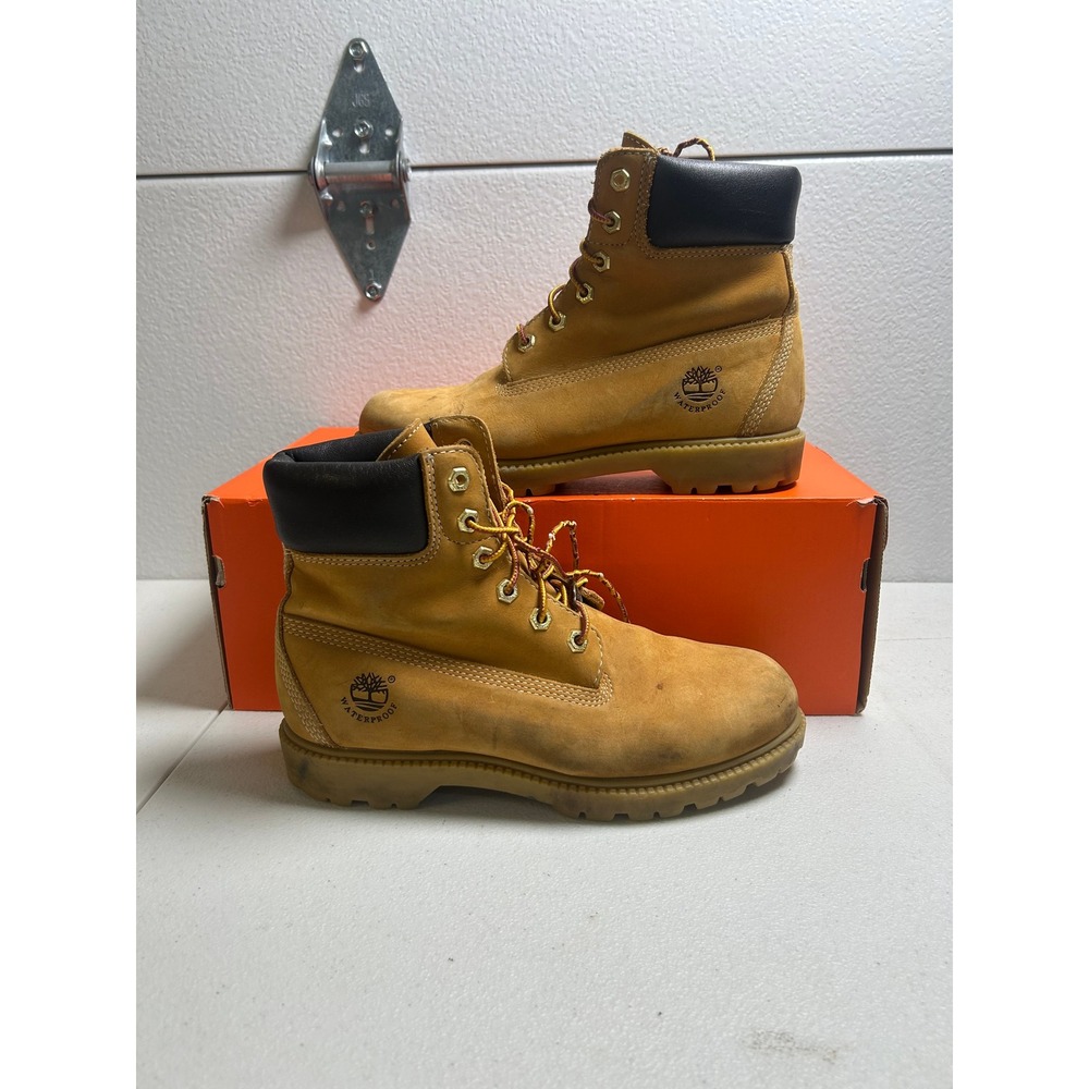Timberland 6-Inch Premium Waterproof Boot Wheat Size 9M #3112